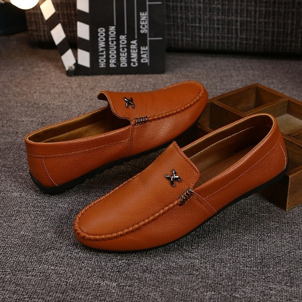 Pantofi formali barbatesti din piele ecologica in trei culori cu decor metalic