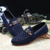 Mocasini eleganti pentru barbati cu decor metalic