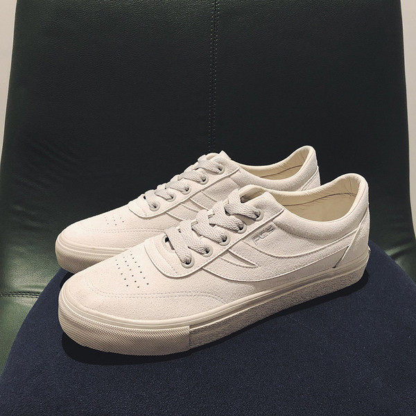 Adidași moderni pentru bărbați din piele ecologică inversată în două culori