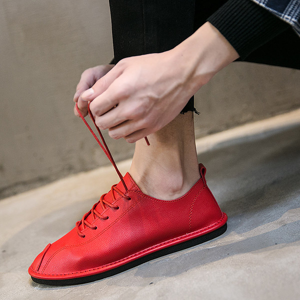 Pantofi de vara barbatesti model rotunjit in trei culori