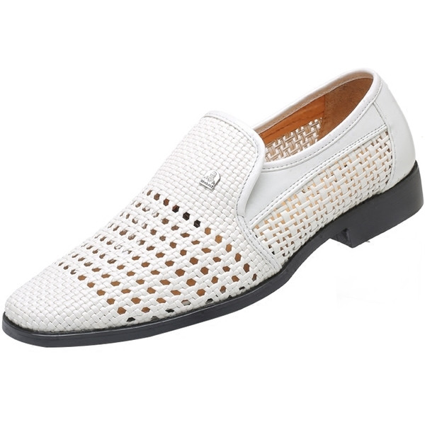 Pantofi de vara barbatesti in doua modele cu elemente metalice