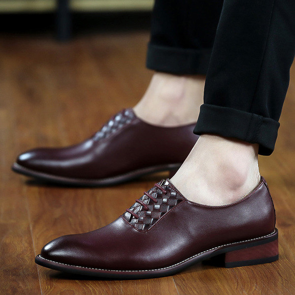 Pantofi formali pentru bărbați cu toc joasă în trei culori