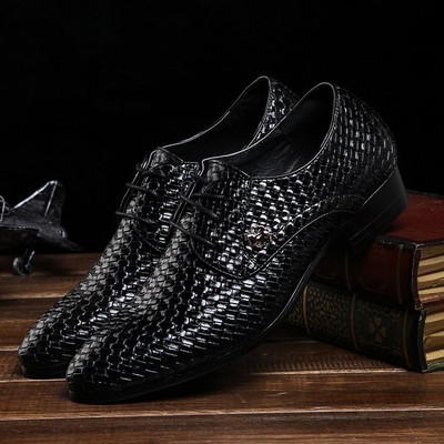 Мъжки официални обувки в черен цвят