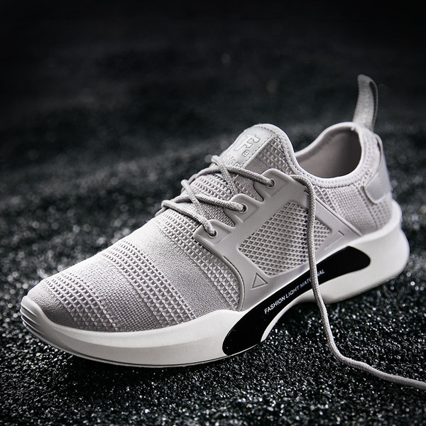 Αθλητικά αναπνεύσιμα πάνινα παπούτσια σε δύο χρώματα