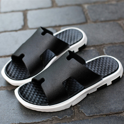 Ανδρικές παντόφλες με χαμηλή επίπεδη σόλα σε διάφορα χρώματα