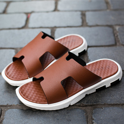 Ανδρικές παντόφλες με χαμηλή επίπεδη σόλα σε διάφορα χρώματα