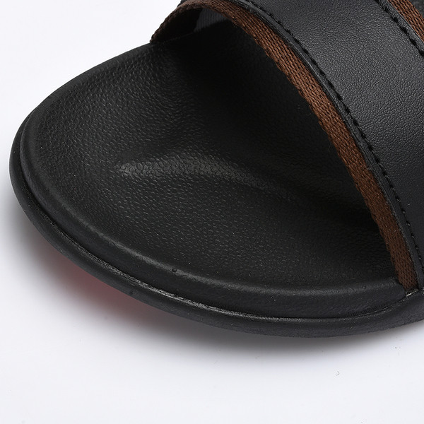 Мъжки сандали с ниска равна подметка в два цвята