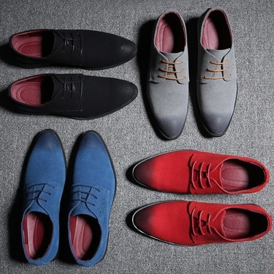Мъжки официални изчистени обувки в четири цвята