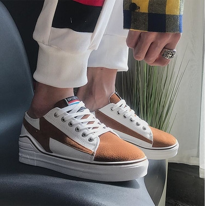 Ανδρικά πάνινα παπούτσια σε τρία χρώματα