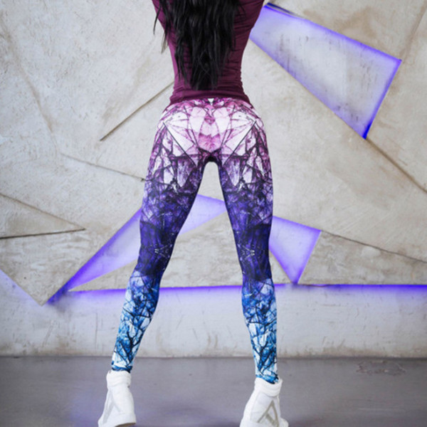 Sport - leggings de dama zilnic cu imprimeu