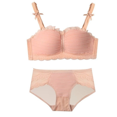 Κομψό γυναικείο σετ - σουτιέν και μπικίνι σε τέσσερα χρώματα
