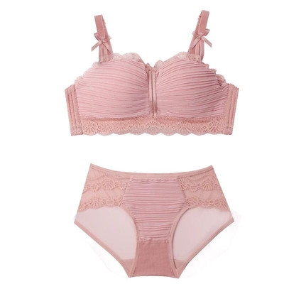 Κομψό γυναικείο σετ - σουτιέν και μπικίνι σε τέσσερα χρώματα