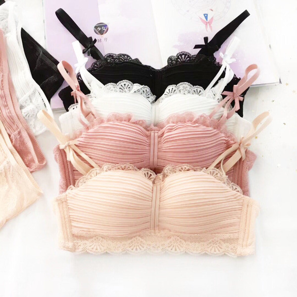 Κομψό γυναικείο σετ - σουτιέν και μπικίνι σε τέσσερα χρώματα