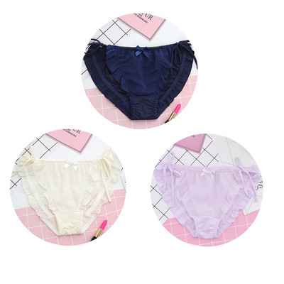 Σετ τριών ζευγαριών μπικίνι μεταξιού με δεσμούς σε διαφορετικά χρώματα