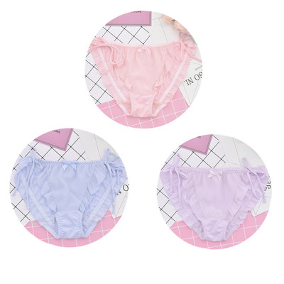 Σετ τριών ζευγαριών μπικίνι μεταξιού με δεσμούς σε διαφορετικά χρώματα