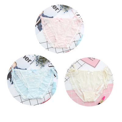 Σετ τριών ζευγαριών μπικίνι μεταξιού με δεσμούς σε διαφορετικά χρώματα