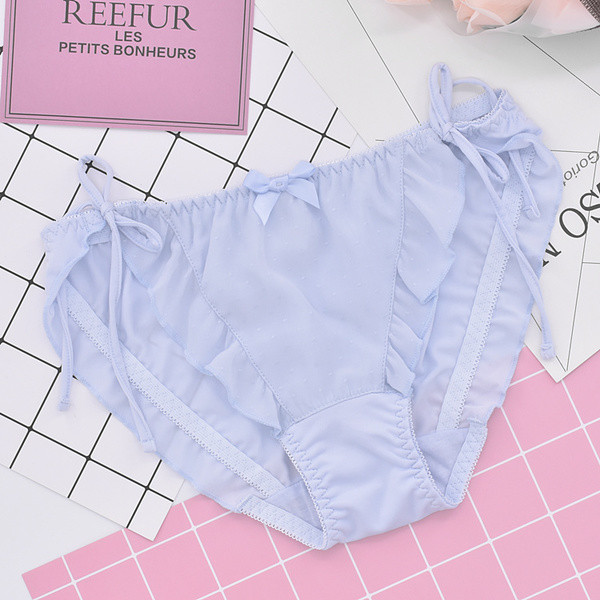 Σετ τριών ζευγαριών μπικίνι μεταξιού με δεσμούς σε διαφορετικά χρώματα