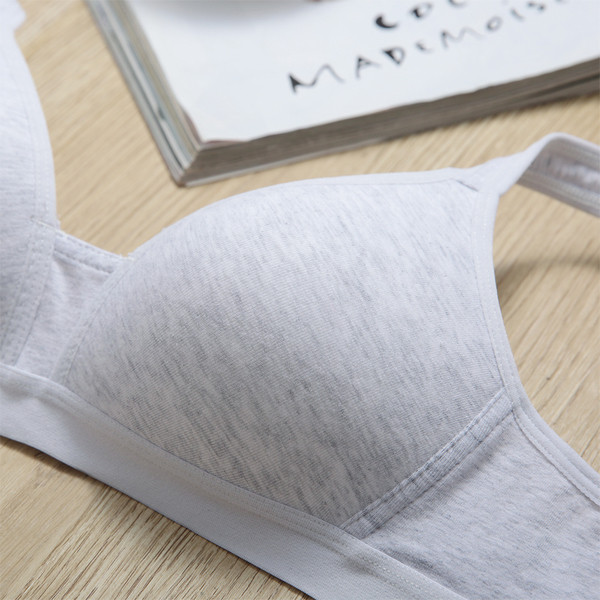 Sutien casual de dama din bumbac foarte confortabil in trei culori