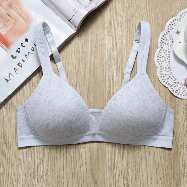 Sutien casual de dama din bumbac foarte confortabil in trei culori