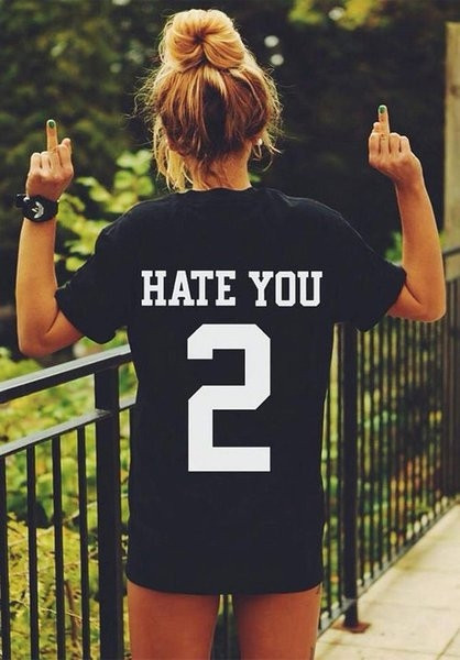 Γυναικείο μπλουζάκι σε μαύρο χρώμα με επιγραφή