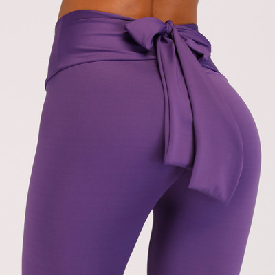 Női sima leggings három színben, szalaggal