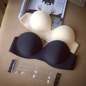 Sutien de dama fara cusaturi fara bretele si spate detasabil