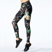 Γυναικείο  σπορ κολάν σε floral μοτίβο