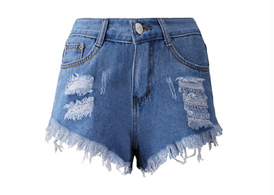 Blugi scurti de dama cu motive rupte