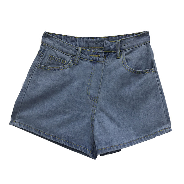 Pantaloni scurti eleganti de dama cu talie inalta in doua culori