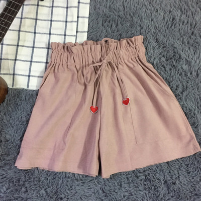 Σύντομα γυναικέια παντελόνια  με ελαστική μέση σε διάφορα χρώματα