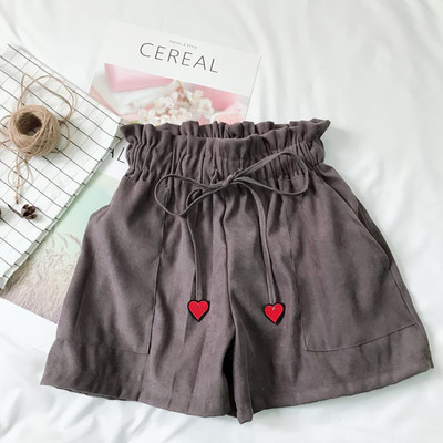 Σύντομα γυναικέια παντελόνια  με ελαστική μέση σε διάφορα χρώματα