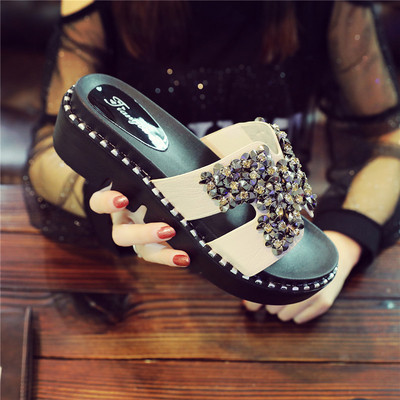 Papuci dama cu pietre decorative - doua modele