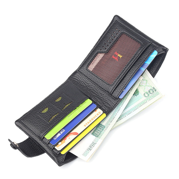 Portofel de zi cu zi pentru bărbați cu închidere externă