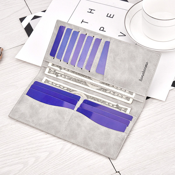 Portofel de dama subtire in trei culori