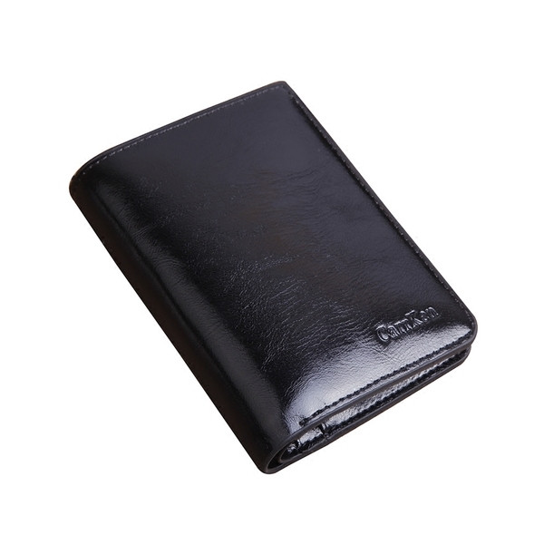 Portofel elegant pentru barbati, curat, din piele ecologica cu fermoar interior - doua modele