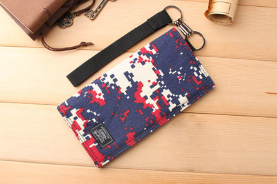 Λεπτό πορτοφόλι για άνδρες με καμουφλάζ στοιχεία