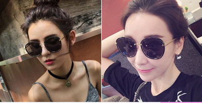 Κομψά γυναικεία γυαλιά ηλίου σε στρογγυλό σχήμα σε διάφορα χρώματα