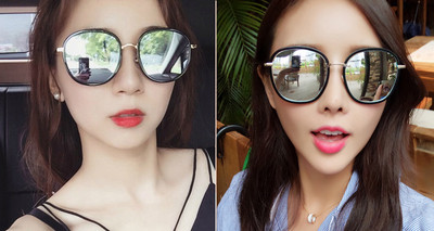 Κομψά γυναικεία γυαλιά ηλίου σε στρογγυλό σχήμα σε διάφορα χρώματα