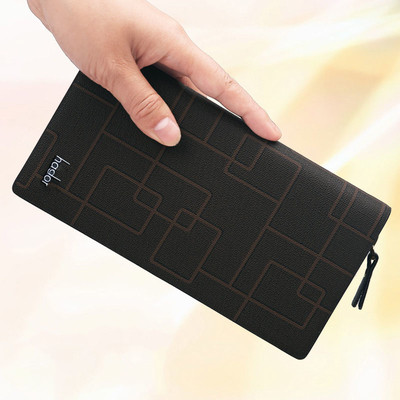 Κομψό ανδρικό πορτοφόλι σε γεωμετρικό σχέδιο