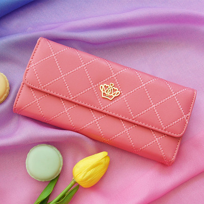 Γυναικείο πορτοφόλι σε διάφορα χρώματα με μεταλλικά στοιχεία