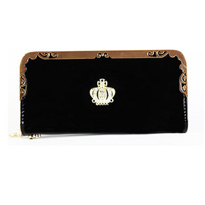 Γυναικείο μακρύ πορτοφόλι σε διάφορα χρώματα με μεταλλική διακόσμηση