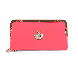 Γυναικείο μακρύ πορτοφόλι σε διάφορα χρώματα με μεταλλική διακόσμηση