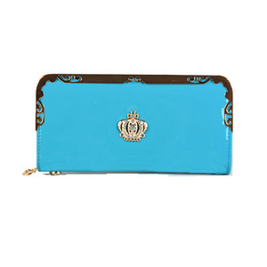 Γυναικείο μακρύ πορτοφόλι σε διάφορα χρώματα με μεταλλική διακόσμηση