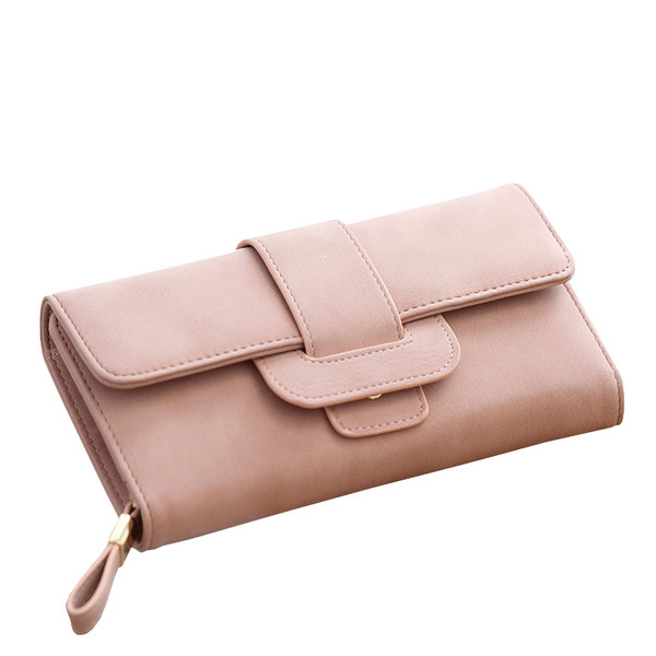 Γυναικείο πορτοφόλι σε διάφορα χρώματα με μεγάλο συνδετήρα