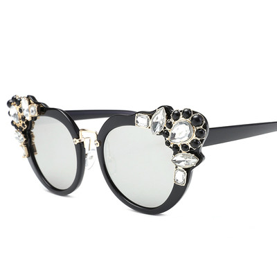 Ochelari de soare de dama cu pietre decorative