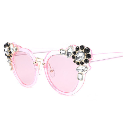 Ochelari de soare de dama cu pietre decorative