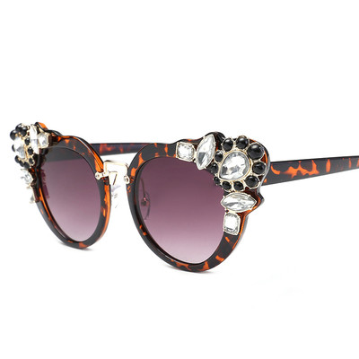 Ochelari de soare de dama cu pietre decorative