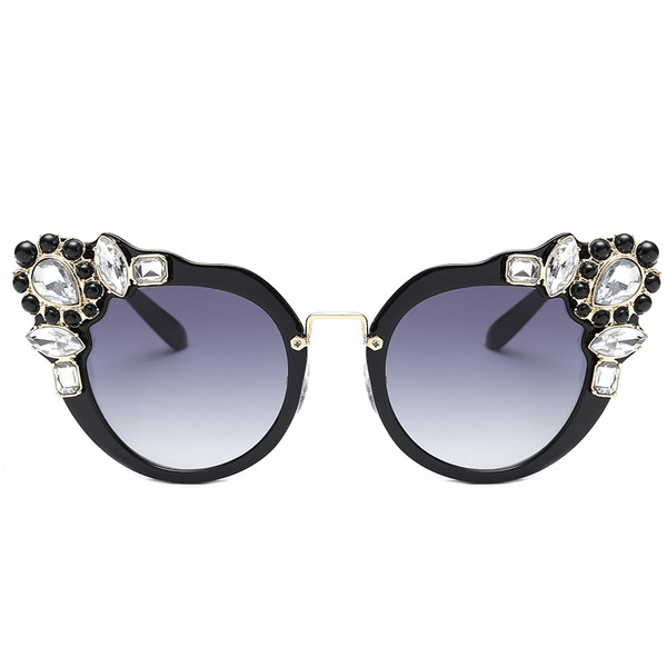 Ochelari de soare de dama cu pietre decorative