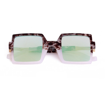 Γυναικεία σύγχρονα τετράγωνα γυαλιά με χρωματιστά γυαλιά