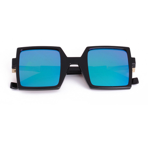 Γυναικεία σύγχρονα τετράγωνα γυαλιά με χρωματιστά γυαλιά